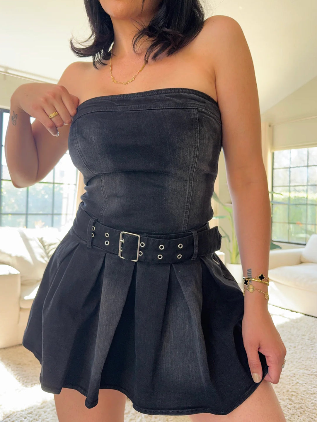 Black Denim Dress