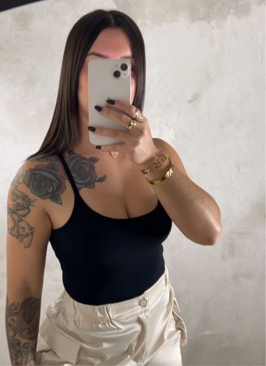 Black Basic Bodysuit
