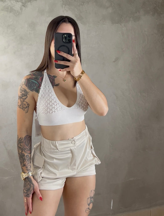 Satin Cargo Short