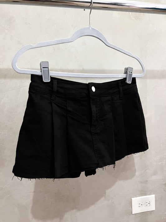 Black Pleated Skort