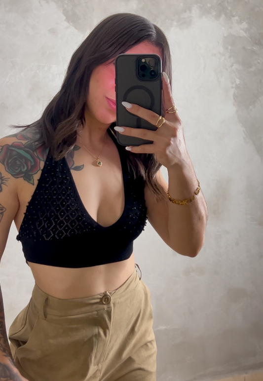 Pearl Crochet Top